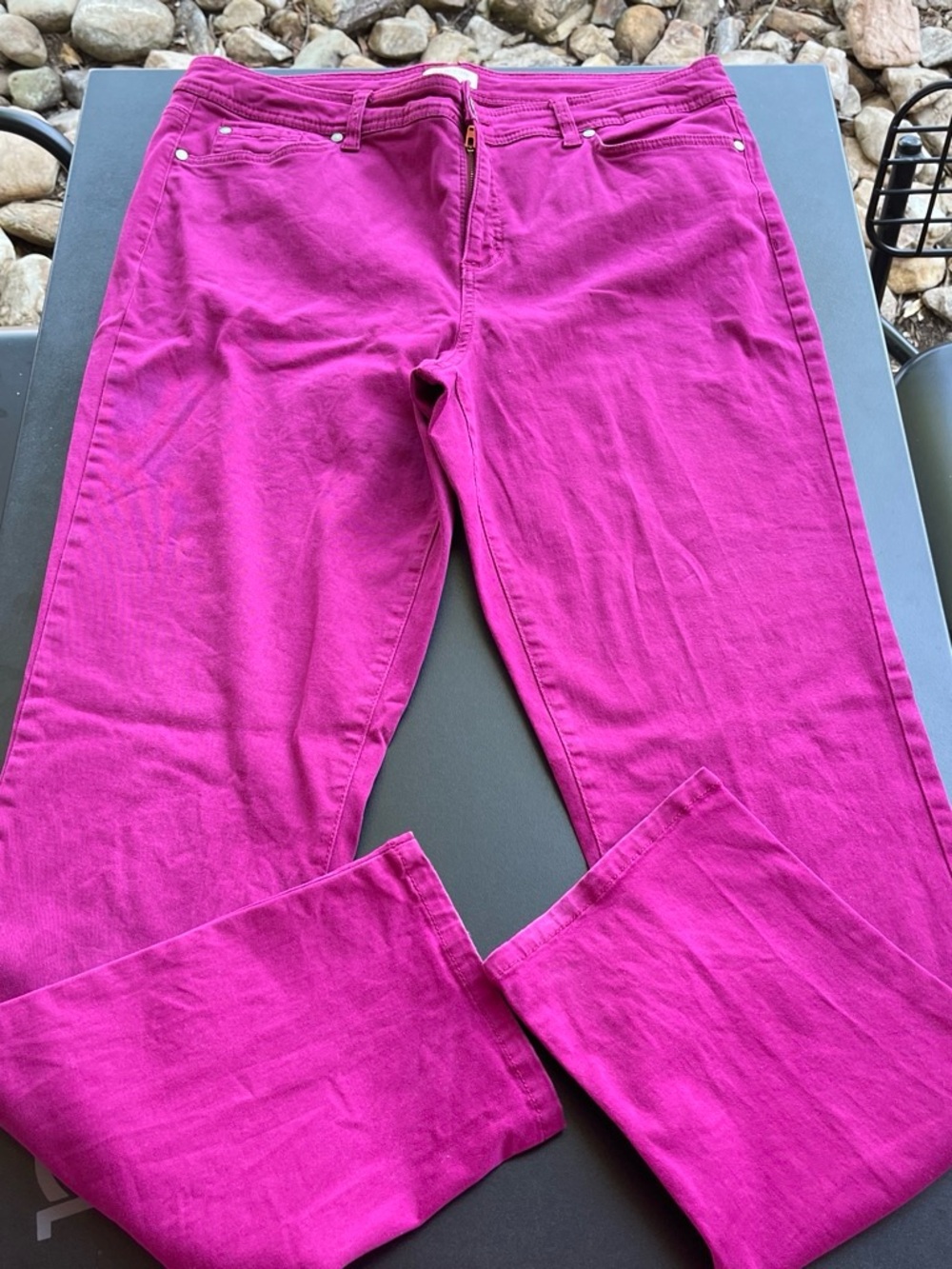 Madison Fuchsia Straight Leg Jeans